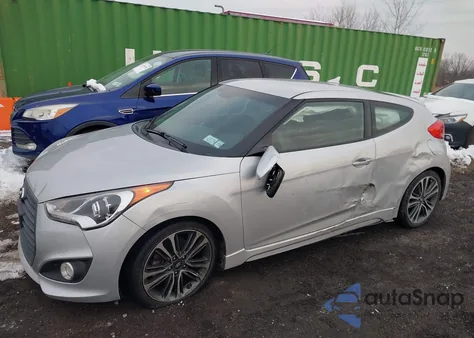 2016 Hyundai Veloster Turbo из США, поврежденный, VIN KMHTC6AE6GU250049